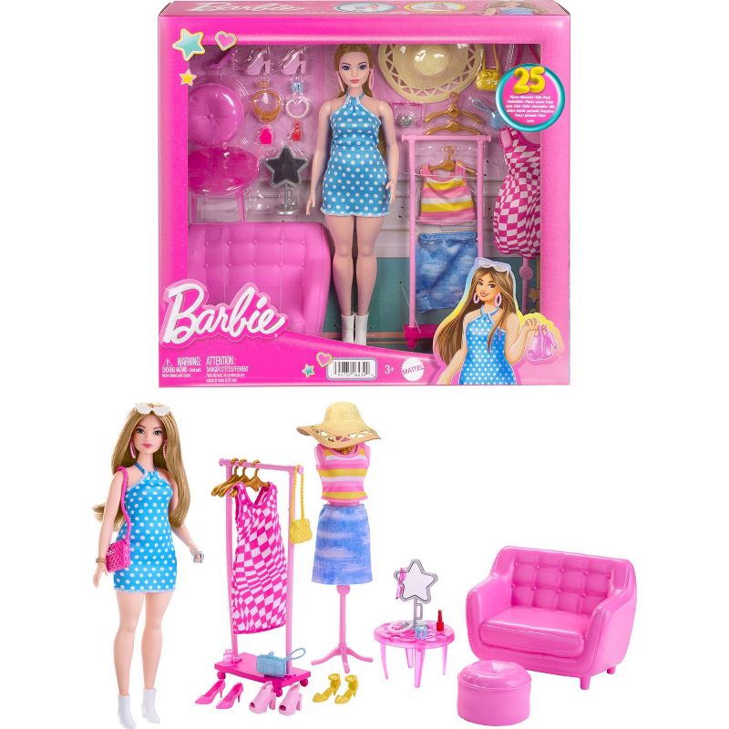 Barbie Doll and Fashion Set, Clothes with Closet Accessories (Target Exclusive), 1 of 7