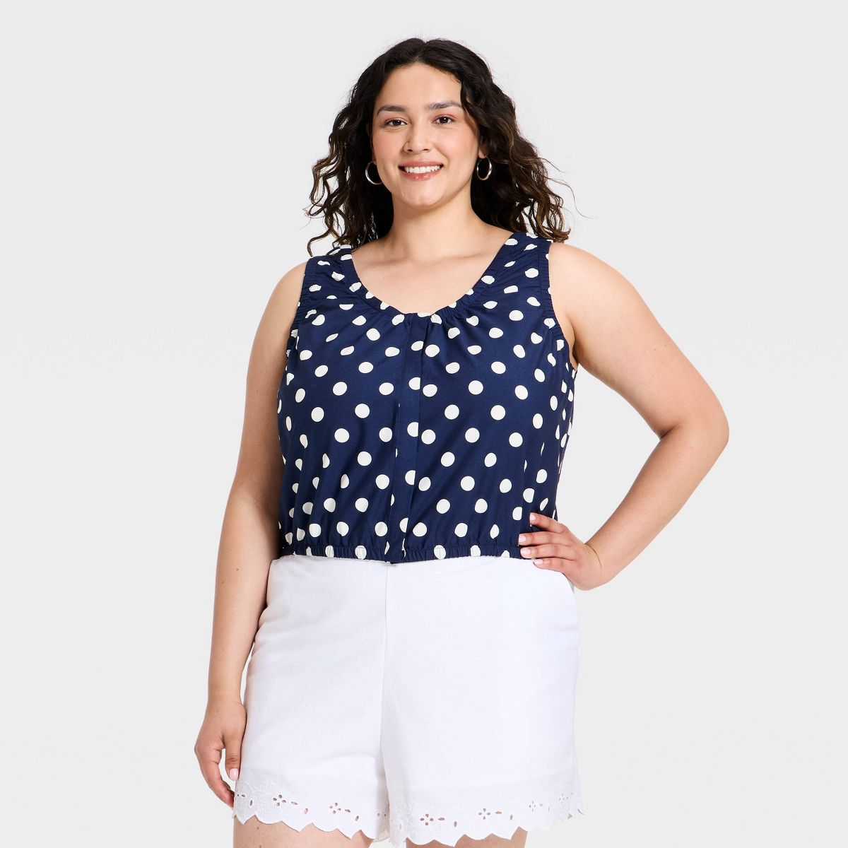 Women's Button-Front Tank Top - A New Day™ - thumbnail 10