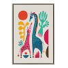Sylvie Giraffe Love Framed Canvas by Rachel Lee of My Dream Wall - Kate & Laurel All Things Decor - 2 of 4