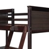NicBex Twin Size Solid Wood Loft Bed with Shelves,Desk,Ladder&Guardrails for Kids,Teens&Gamers,Versatile Gaming Loft Bed Platform,300lbs Max - 4 of 4