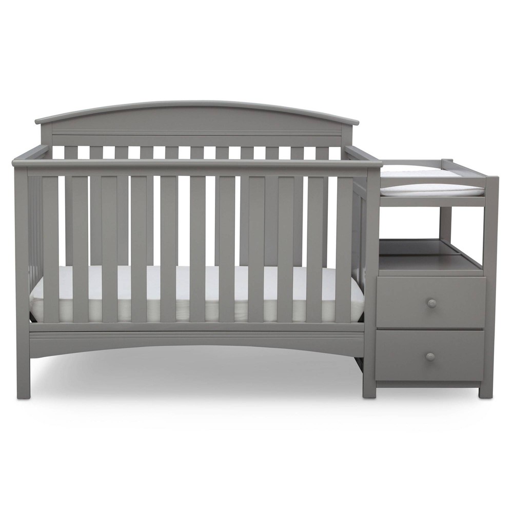 UPC 080213053536 product image for Delta Children Abby Convertible Crib and Changer - Gray | upcitemdb.com