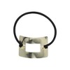 Unique Bargains Elegant Scrunchies Hair Elastic Band Gold Tone Black 1 Pc - 4 of 4