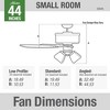 Hunter 44" Pelston Lighted Ceiling Fan Matte Silver Finish with Integrated LED and Pull Chain Control - 4 of 4