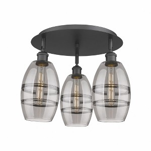Vaz - 3 Light Flush Mount In Industrial Style-9.13 Inches Tall and 17.63 Inches Wide - 1 of 1