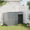 vidaXL Dog House Anthracite Galvanized steel 60.2 x 35.8 x 43.3 in - 3 of 4