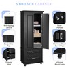 Whisen Verticle Tall Storage Cabinet with Drawers for Bathroom, Office - 4 of 4