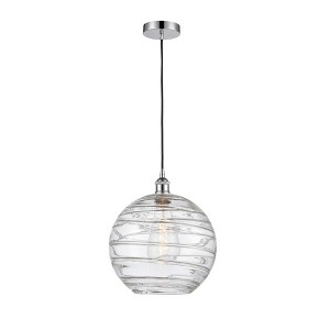 Athens Deco Swirl - 1 Light Mini Pendant In Industrial Style-14.75 Inches Tall and 12 Inches Wide - 1 of 1