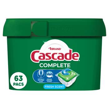 Cascade Fresh Scent Complete ActionPacs Dishwasher Detergents - 63ct