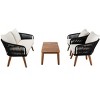 Prester 4Pc Living Set - Indoor/Outdoor - PAT7073 - Safavieh - 4 of 4