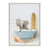 Kate & Laurel All Things Decor 18"x24" Sylvie Elephant House Framed Canvas by Amy Peterson - 2 of 4