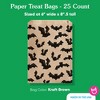 Big Dot of Happiness Black Bats Kraft Brown Paper Treat Bags, Halloween Individual Candy Snack Favors, Greaseproof Sandwich Cookie Bags - 25 Count - 4 of 4