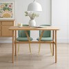 Wooakway 47'' x 28'' Modern Rectangular Dining Table Wood Kitchen Table Bar Table for 4-6 People Home Furniture - 3 of 4