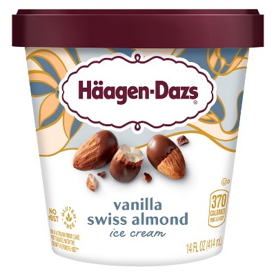 Haagen-dazs Vanilla Swiss Almond Ice Cream - 14oz : Target