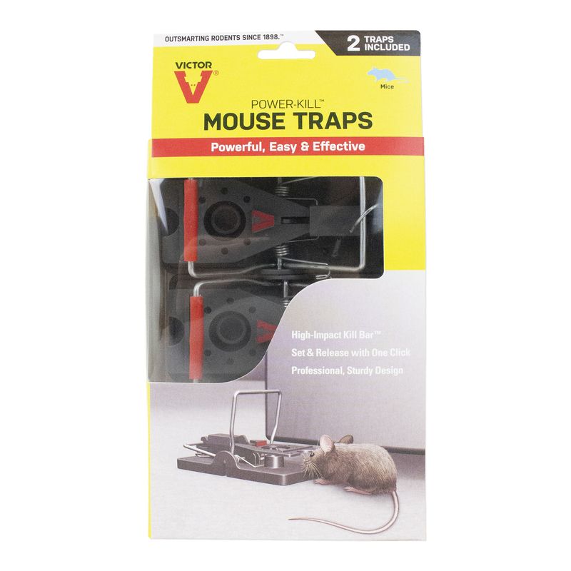 Victor Power-Kill Small Snap Trap For Mice 2 pk, 1 of 2