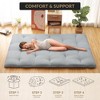 Japanese Floor Mattress Full Size, 54" x 80" Tatami Mat Foldable Japanese Floor Bed Roll Up Mattress Camping Sleeping Pad for Dorm RV Travel - 2 of 4