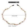 Unique Bargains Women's Rhinestone Vintage Wavy Faux Pearl Headband - 4 of 4