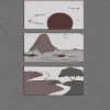 Rerun Island Men's Landscapes Sun Mountain River Short Sleeve Graphic Cotton T-Shirt - Charcoal S - 2 of 4