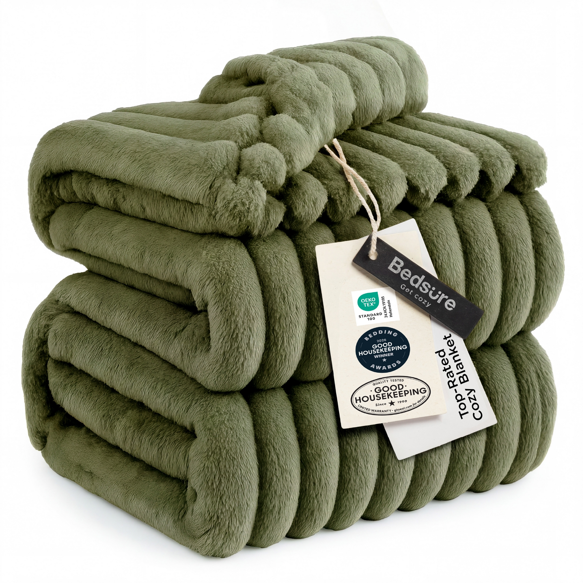 Bedsure Chunky Corduroy Queen Size Cypress Blanket
