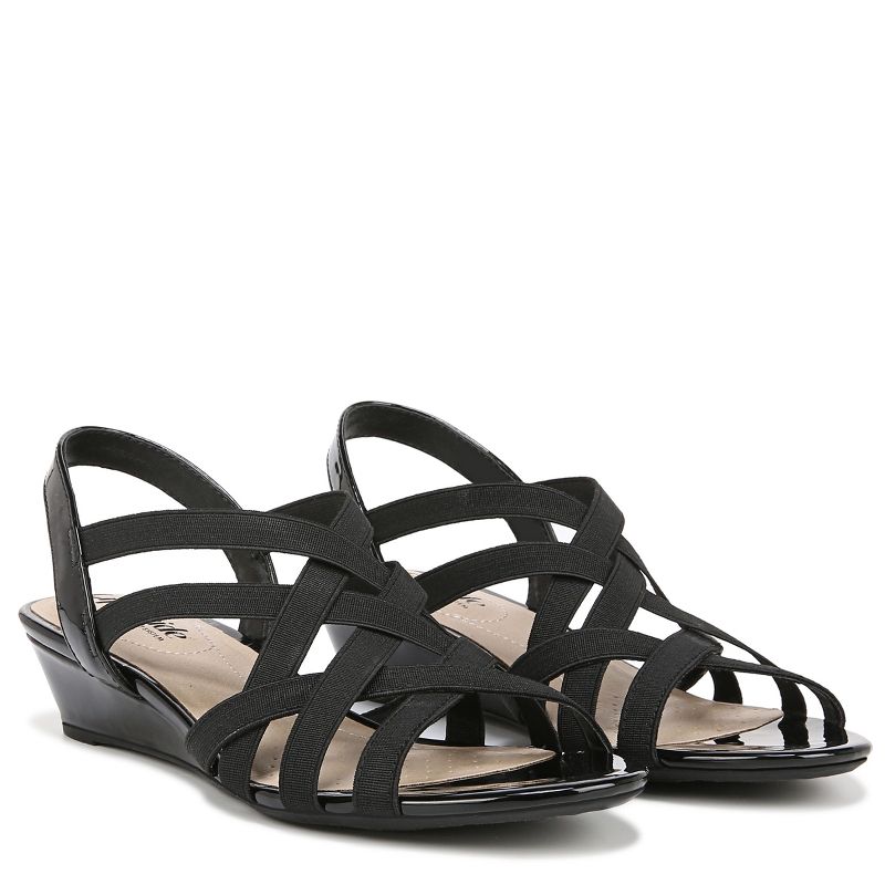 LifeStride Womens Yung Strappy Wedge Sandals, 2 of 10