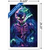 Trends International Wumples - Neon Skeleton Framed Wall Poster Prints - 3 of 4