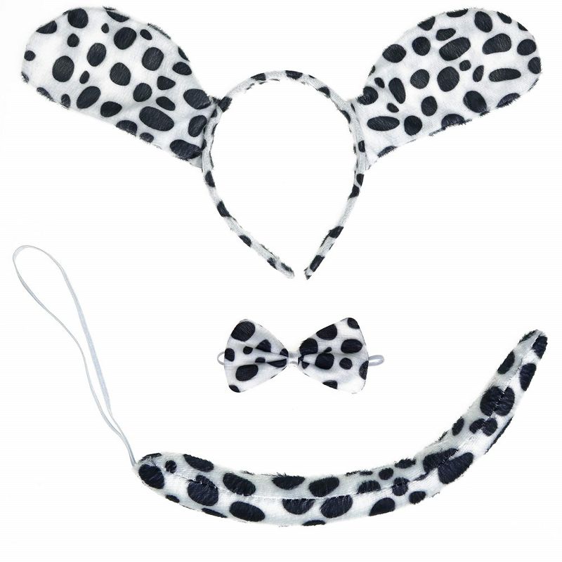 Skeleteen Childrens Dalmatian Dog Costume Set - Black and White, 1 of 7