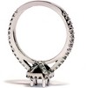 Pompeii3 1/2ct Princess Cut Semi Mount Engagement Ring Setting 14K White Gold - 3 of 4