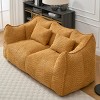 Bean Bag Lounger Modern with Chenille-Style Fabric and Square Shape for Living Room-3irtyhousy - 3 of 4