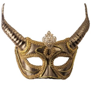 Forum Novelties Golden Horn Mask, Standard - 1 of 1