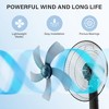 BestParts 16" Oscillating Pedestal Fan with Remote, 3-Speed Adjustable, Quiet Operation, Black - 3 of 4