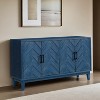 Sideboard Storage Cabinet with 4 Doors Adjustable Shelf,Freestanding Wooden Lacquer Decorative Buffet Cabinet - Leovsnove - 2 of 4