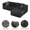 105" Corduroy L-Shaped Cloud Modular Sectional Sofa Left Chaise - 4 of 4