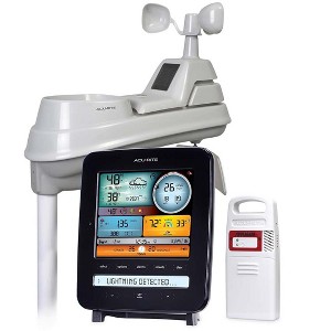 Wind & Weather Color Weather Station with Wireless 5-in-1 Remote Wind, Rain and Lightning Sensor - 1 of 3