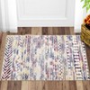 Washable Geometric Living Room Rugs, Indoor Farmhouse Non Slip Bedroom Carpet, Large Stain Resistant Dining Room Rugs - 3 of 4