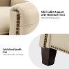 Deborah Modern Wooden Upholstery Modern Genuine Leather Recliner with Nailhead Trim for Living Room and Bedroom| ART OF LIVING DESIGNS - 4 of 4