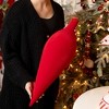 24"H Sullivans Christmas Red Velvet Tear Drop Ornament  Red - 3 of 3