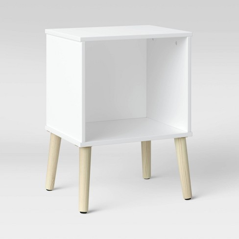 Short deals white nightstand