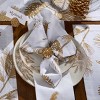 Patricia Heaton Home Gold Pinecone Napkin Set of 4 - 2 of 3