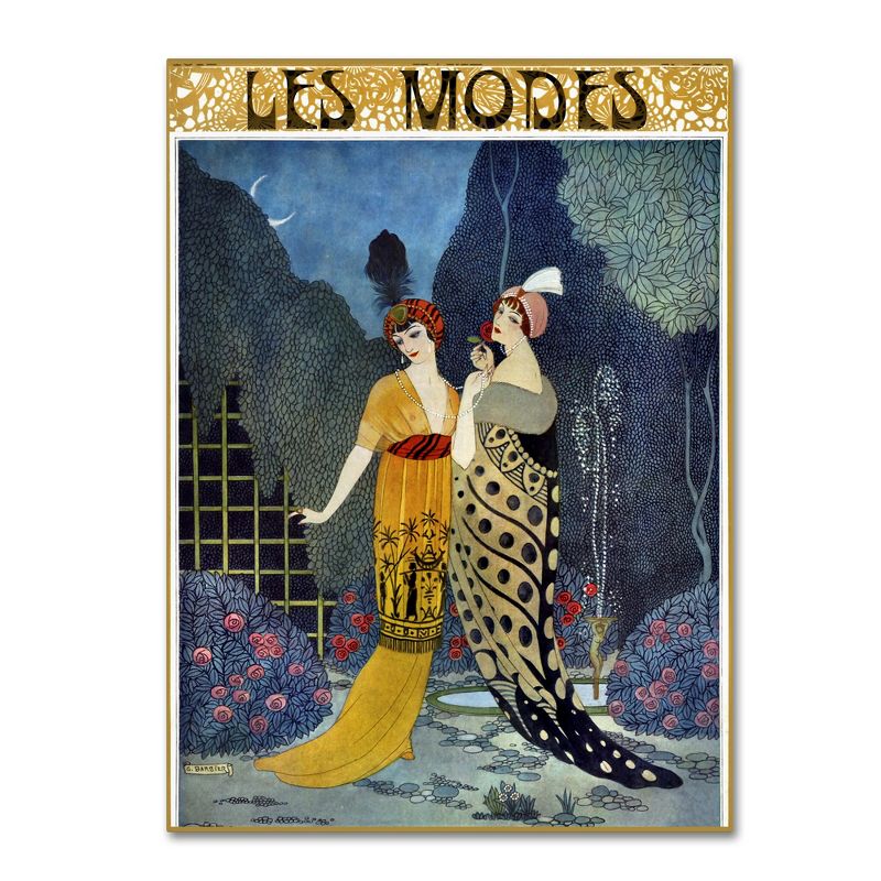 Trademark Fine Art -Vintage Apple Collection 'Art Deco Fashion Ladies' Canvas Art, 2 of 4