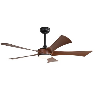 TOBILI 52 Inch Ceiling Fan with 22W LED Light and 5 ABS Blades for Bedroom