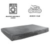 Orthopedic Dog Bed - 2-Layer Pet Bed for Floor, Kennel, or Crate with Removable Washable Cover - 46x27 Dog Bed for Large Dogs by PETMAKER (Gray) - 4 of 4