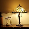 Chloe Lighting Inez Tiffany-style 2 Light Mission Table Lamp 16" Shade - 2 of 3