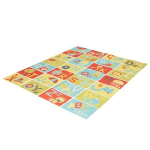 Pacific Plat Tents Educational A B C Ground Cover Mat 48" x 58" - 1 of 4