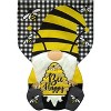 Briarwood Lane Bee Happy Gnome Summer Sculpted Burlap House Flag - 3 of 4