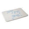 Deny Designs April Lane Art Bows Memory Foam Bath Mat Blue/Cream - 2 of 4