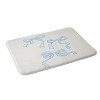 Deny Designs April Lane Art Bows Memory Foam Bath Mat Blue/Cream - image 2 of 4