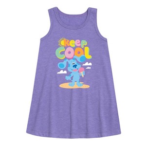 Girls' - Blue's Clues & You! - Keep Cool Graphic Sleeveless Aline Dress - 1 of 2