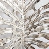 Plum & Post 23.5"H x 4"D x 19"W Monstera in Silver Wall Sculpture Art Small - 4 of 4