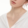 Heart Pendant Choker Necklace for Women, with Polishing Cloth and Velvet Bag - 3 of 4