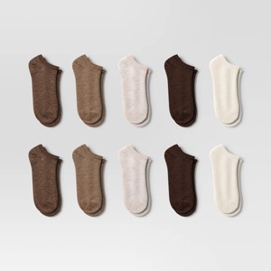 Women's 10pk Low Cut Socks - Dealworthy™ 4-10 - 1 of 3