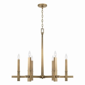 Capital Lighting Blake 6 - Light Chandelier in  Aged Brass - 1 of 4